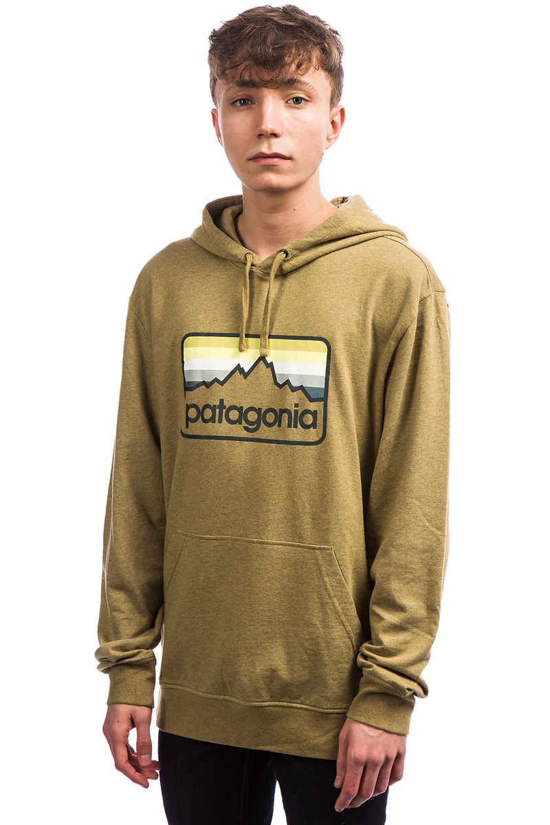 Patagonia Line Logo Badge Hoodie (coriander brown)