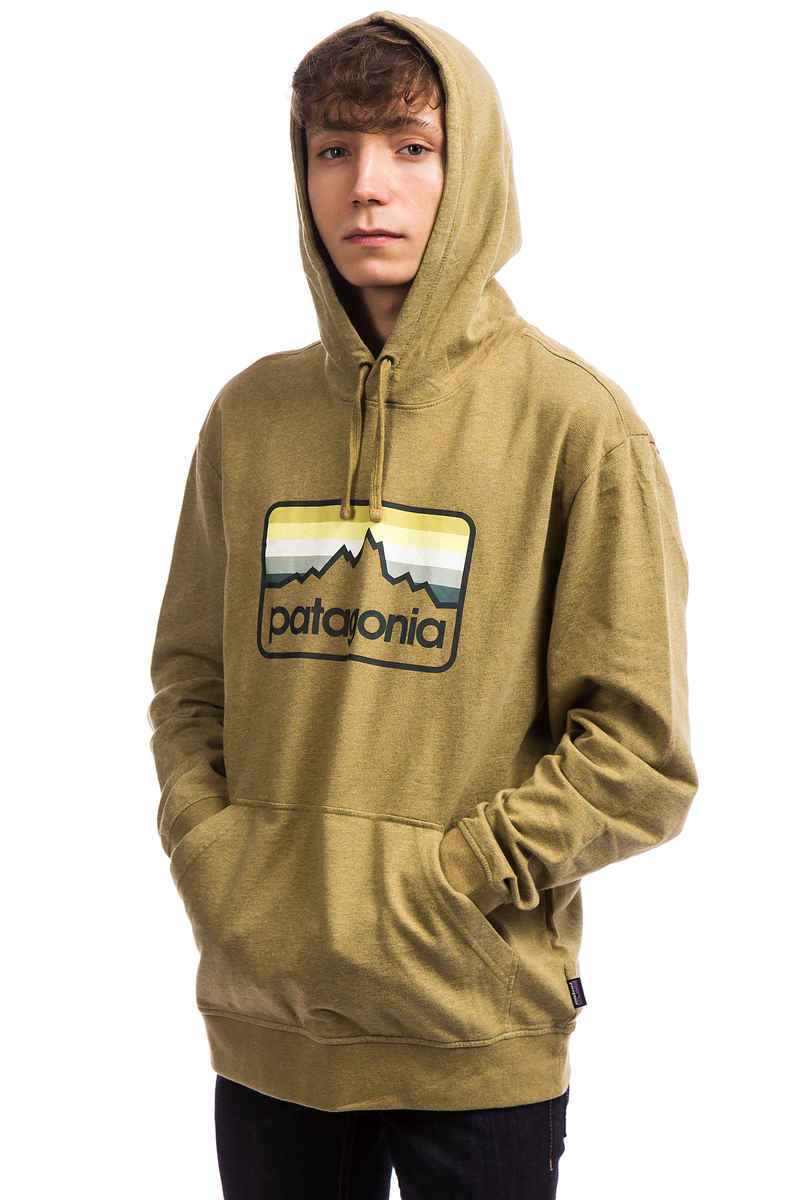 Patagonia Line Logo Badge Hoodie (coriander brown)