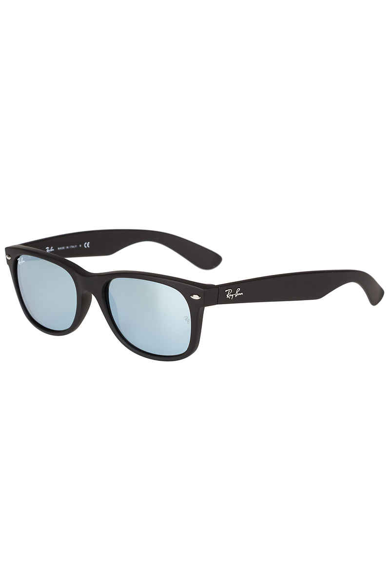 Ray-Ban New Wayfarer Sonnenbrille 55mm (rubber black mirror silver)