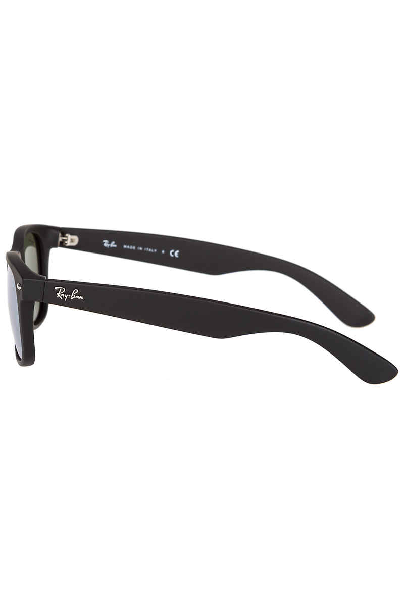 Ray-Ban New Wayfarer Sonnenbrille 55mm (rubber black mirror silver)