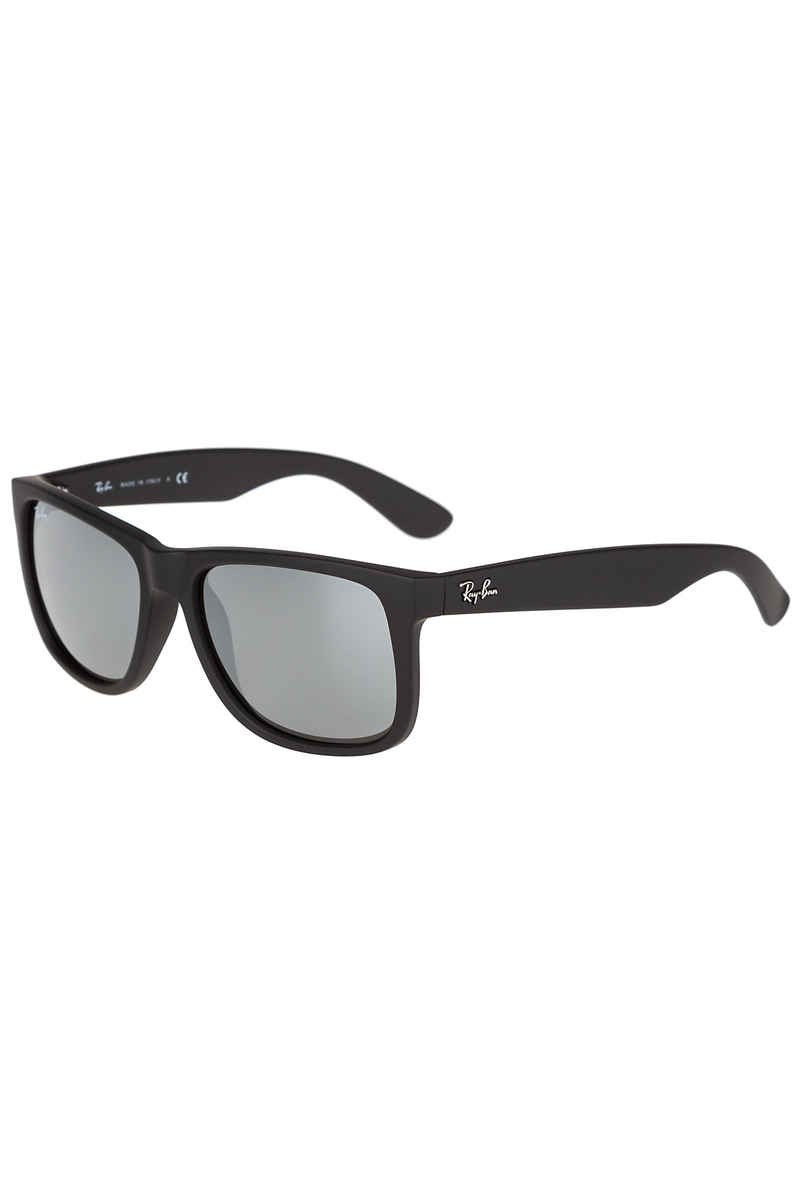 Ray-Ban Justin Sunglasses 54mm (rubber black grey mirror silver)