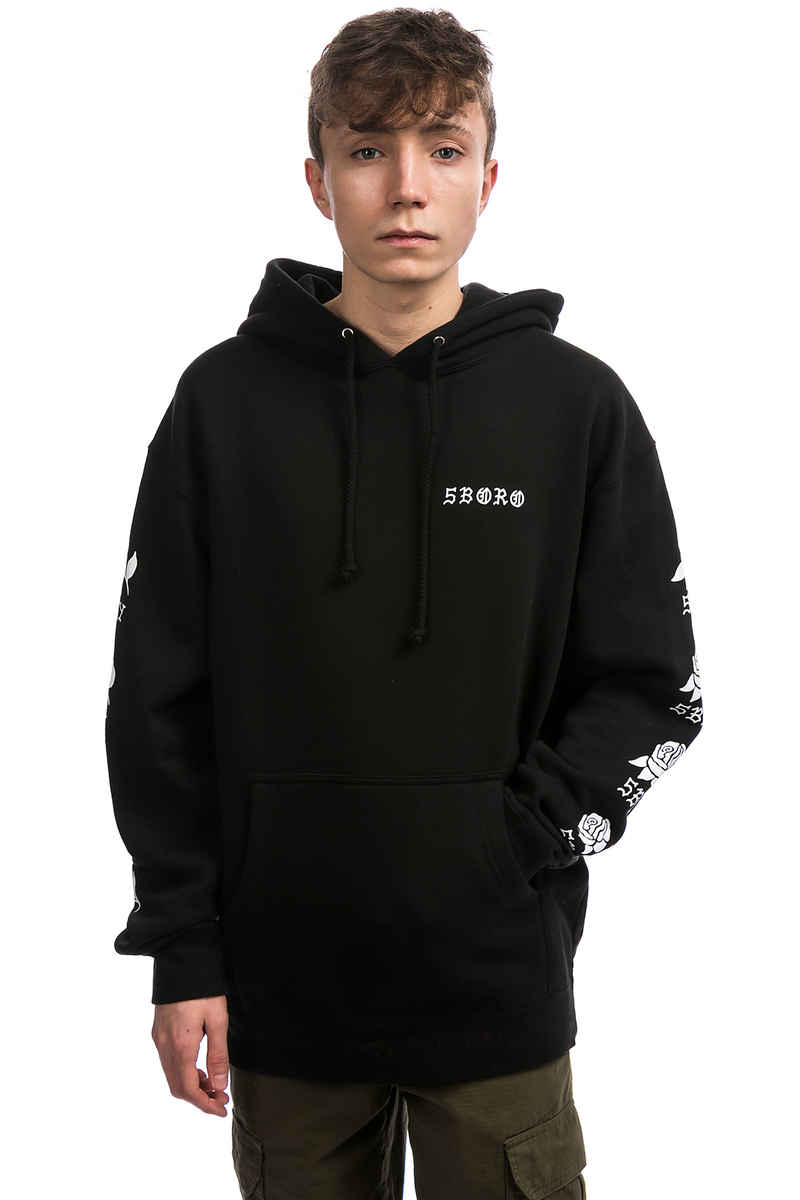 5BORO Rose Hoodie (black)