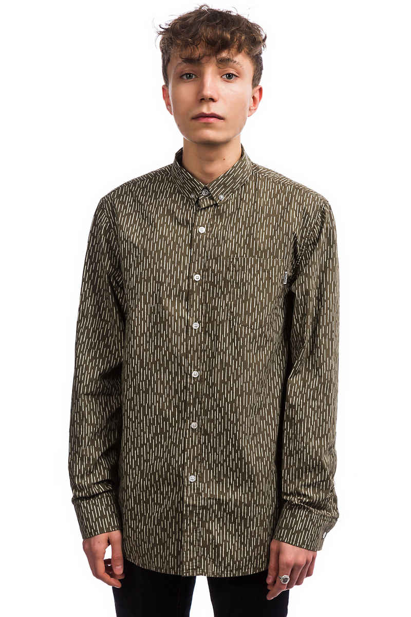 Wemoto Raindrop Hemd (olive off white)