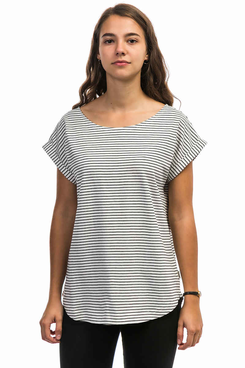 Wemoto Bell Stripe T-Shirt women (off white black)