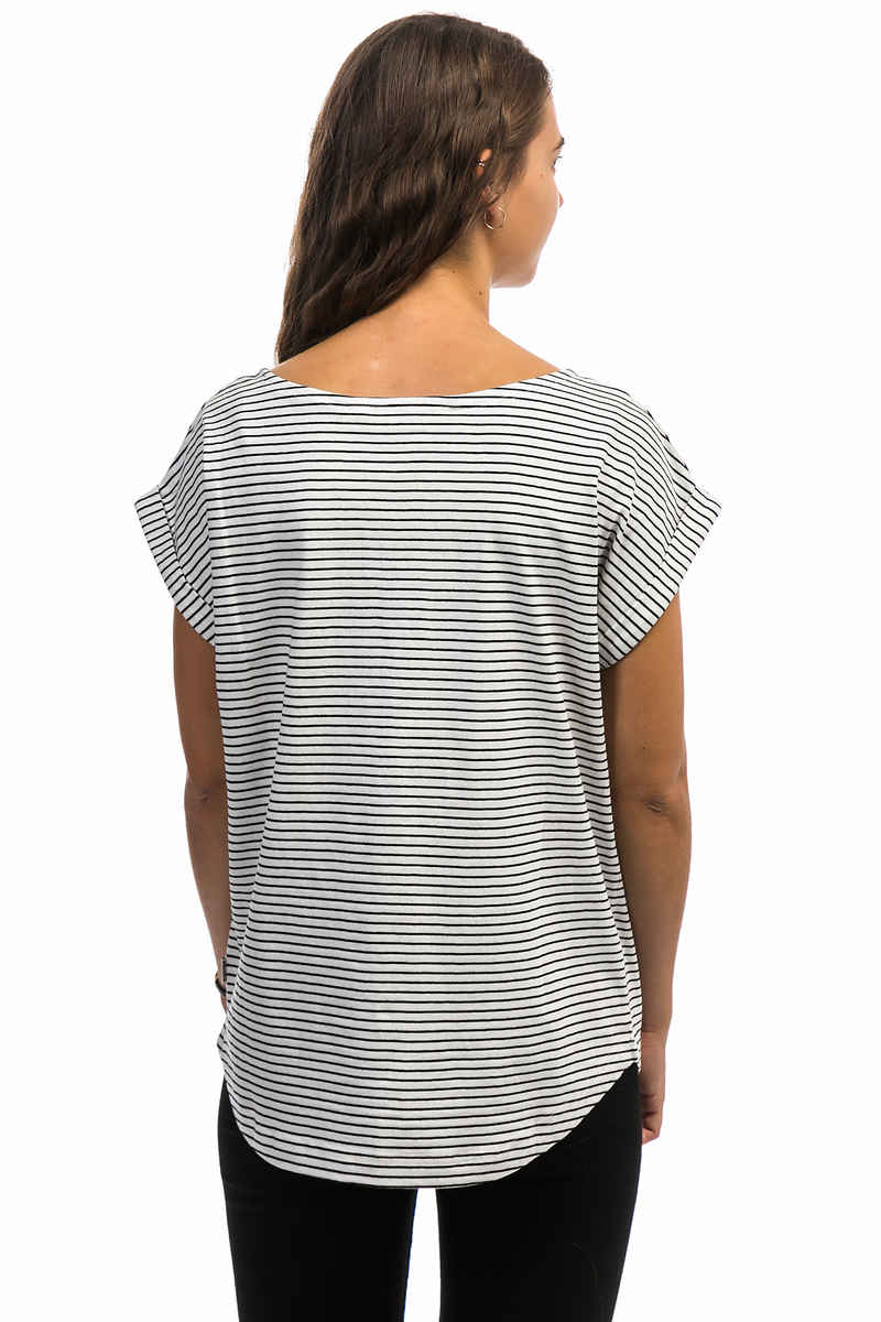Wemoto Bell Stripe T-Shirt women (off white black)