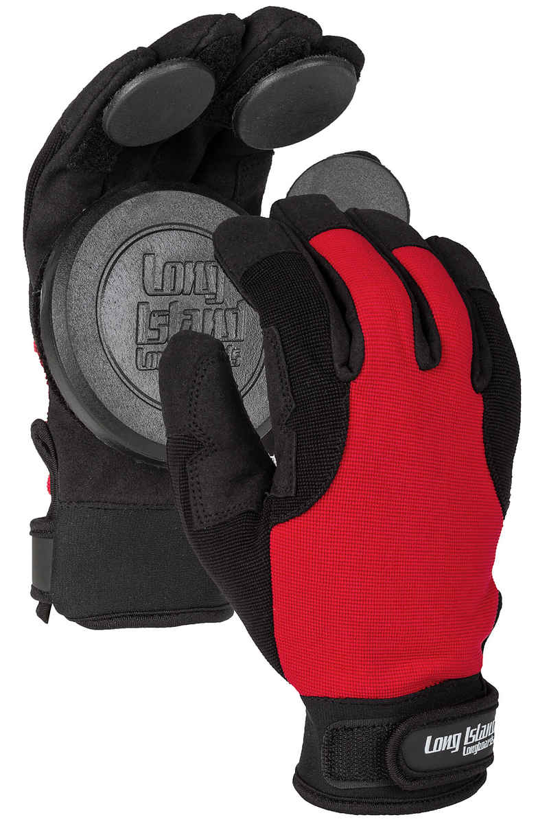 Long Island Curly Slide Handschuhe (black red)