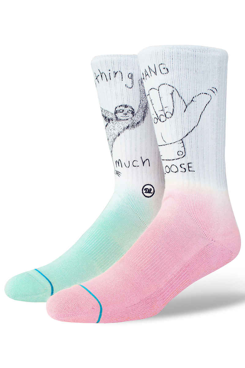 Stance Skate Dan Lu Socken US 6-12 (white) 1er Pack