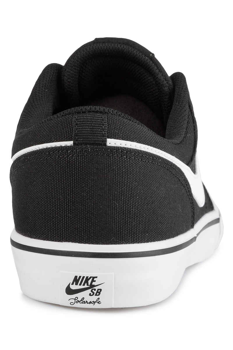 Nike SB Solarsoft Portmore II Canvas Shoes (black white)