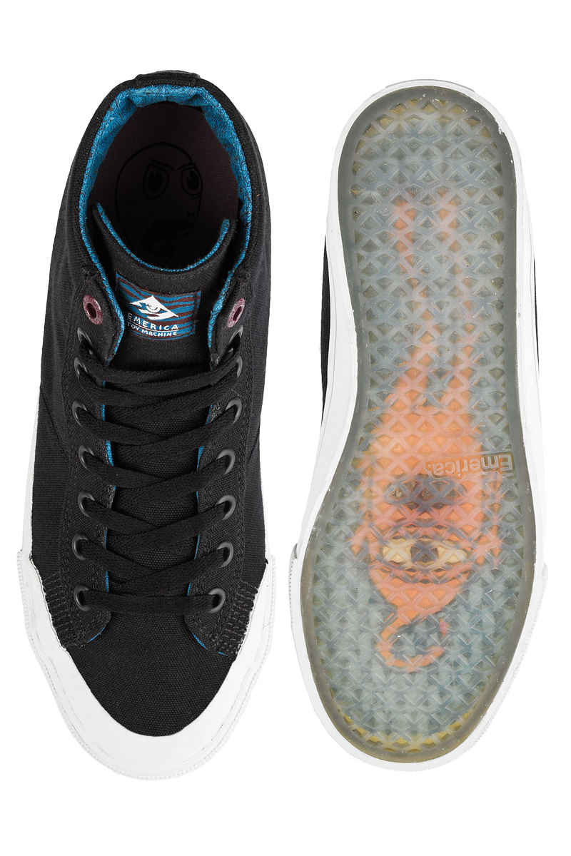 Emerica x Toy Machine Indicator High Schoen (black grey)