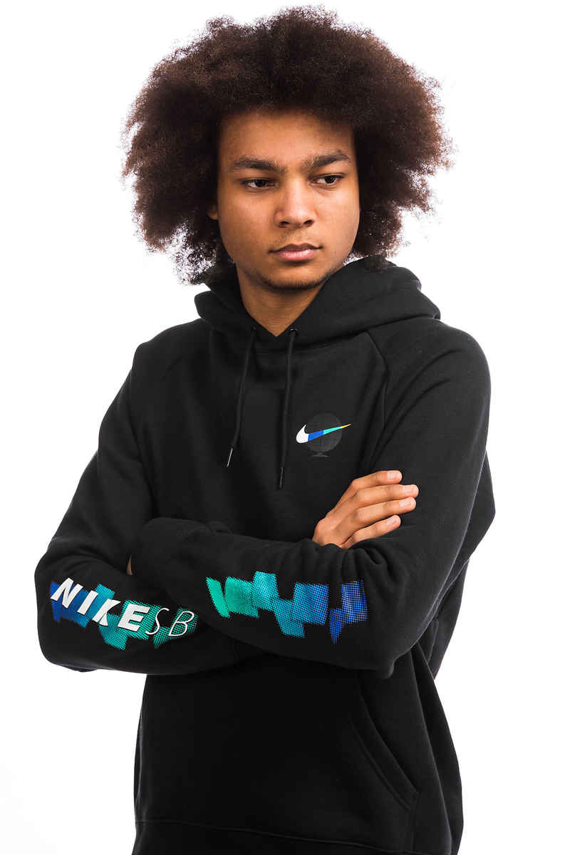 Nike SB Icon GFX sweat à capuche (black black white)