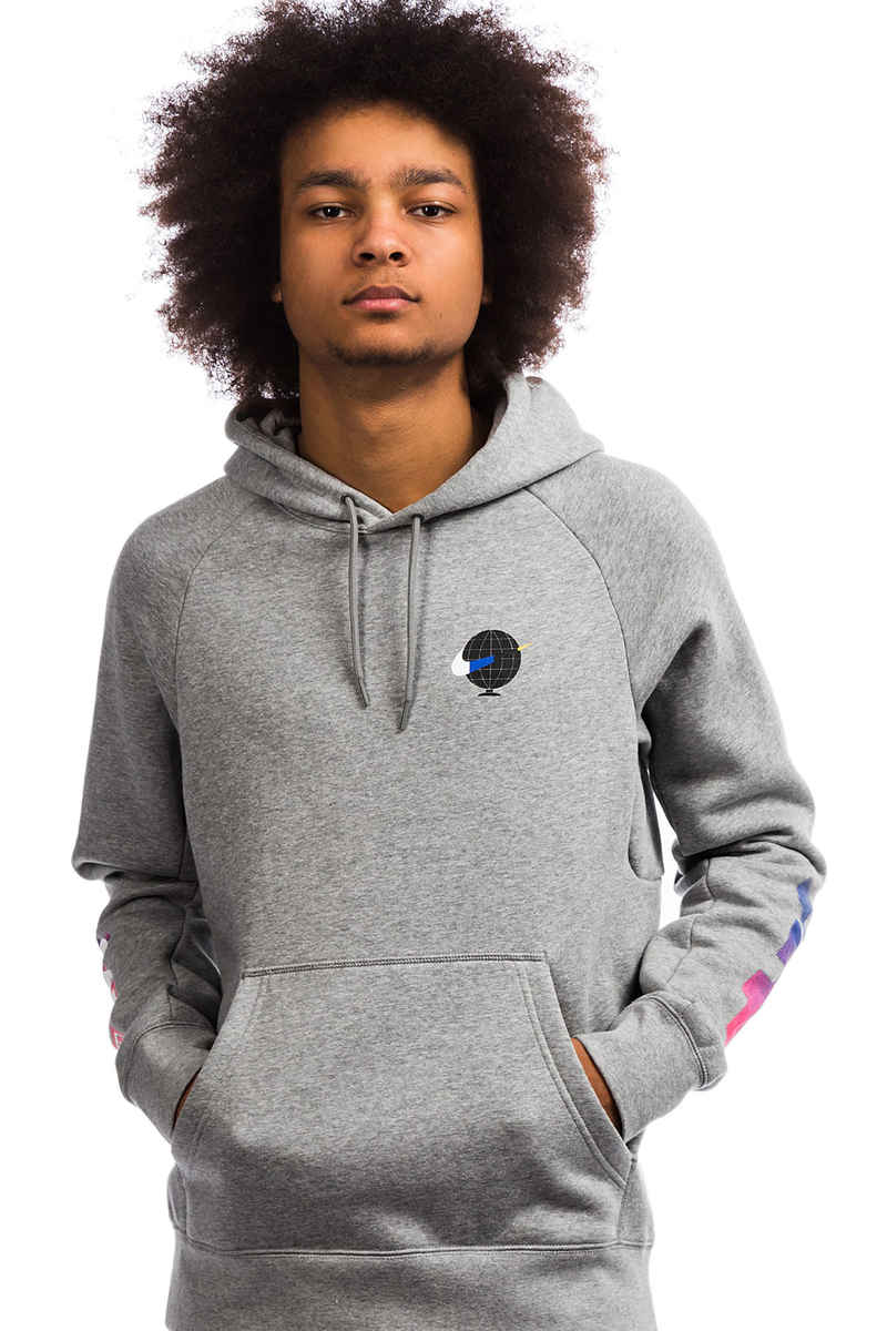 Nike SB Icon GFX Sudadera (dark grey heather white)