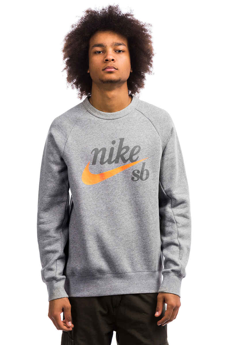 Nike SB Icon GFX Heritage Sweatshirt (dark grey heather)