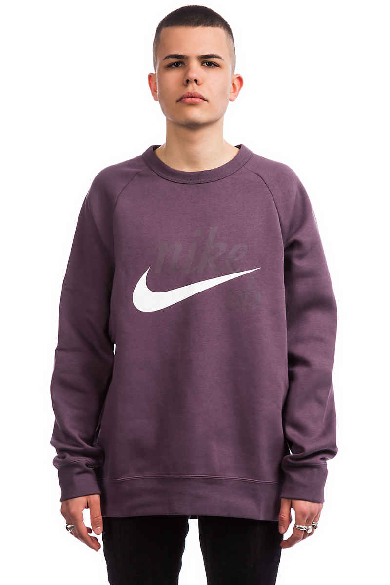 Nike SB Icon GFX Heritage Sweatshirt (pro purple white)