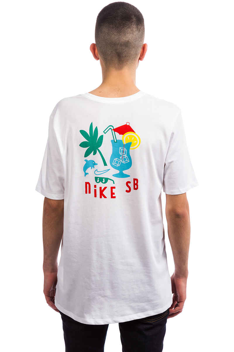 Nike SB Dry DFC Tropical T-Shirt (white lagoon pulse)