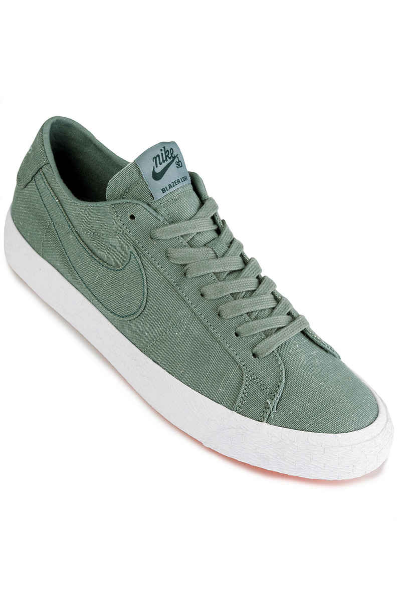 Nike SB Zoom Blazer Low Canvas Deconstructed Shoes (clay green)