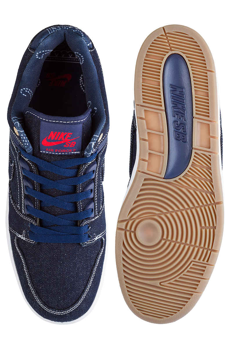 Nike SB Air Force II Low QS Chaussure (squadron blue white)