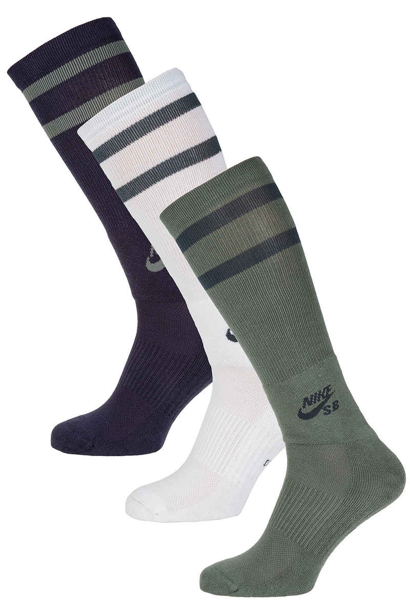 Nike SB Crew Skateboarding Socken US 3-15 (multi-color) 3er Pack