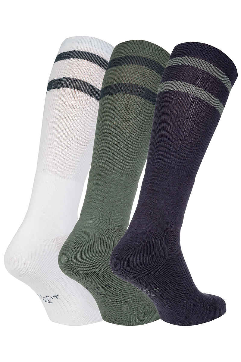 Nike SB Crew Skateboarding Socken US 3-15 (multi-color) 3er Pack