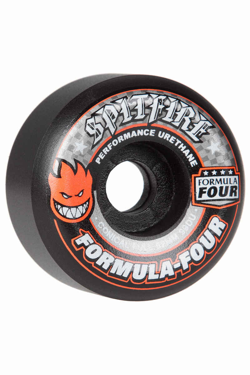 Spitfire Formula Four Conical Full Wheels (black) 52mm 99A 4 Pack