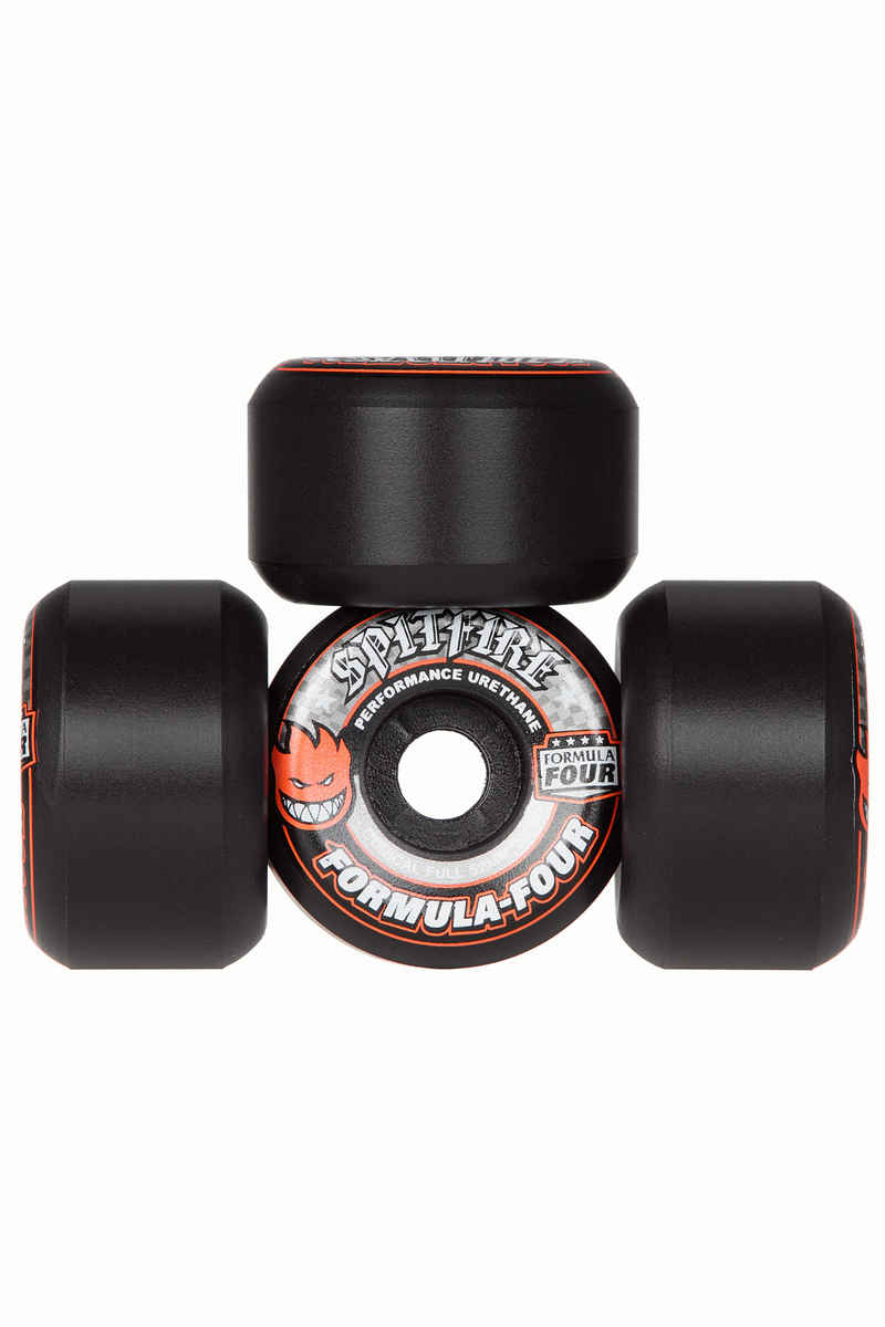 Spitfire Formula Four Conical Full Wheels (black) 52mm 99A 4 Pack
