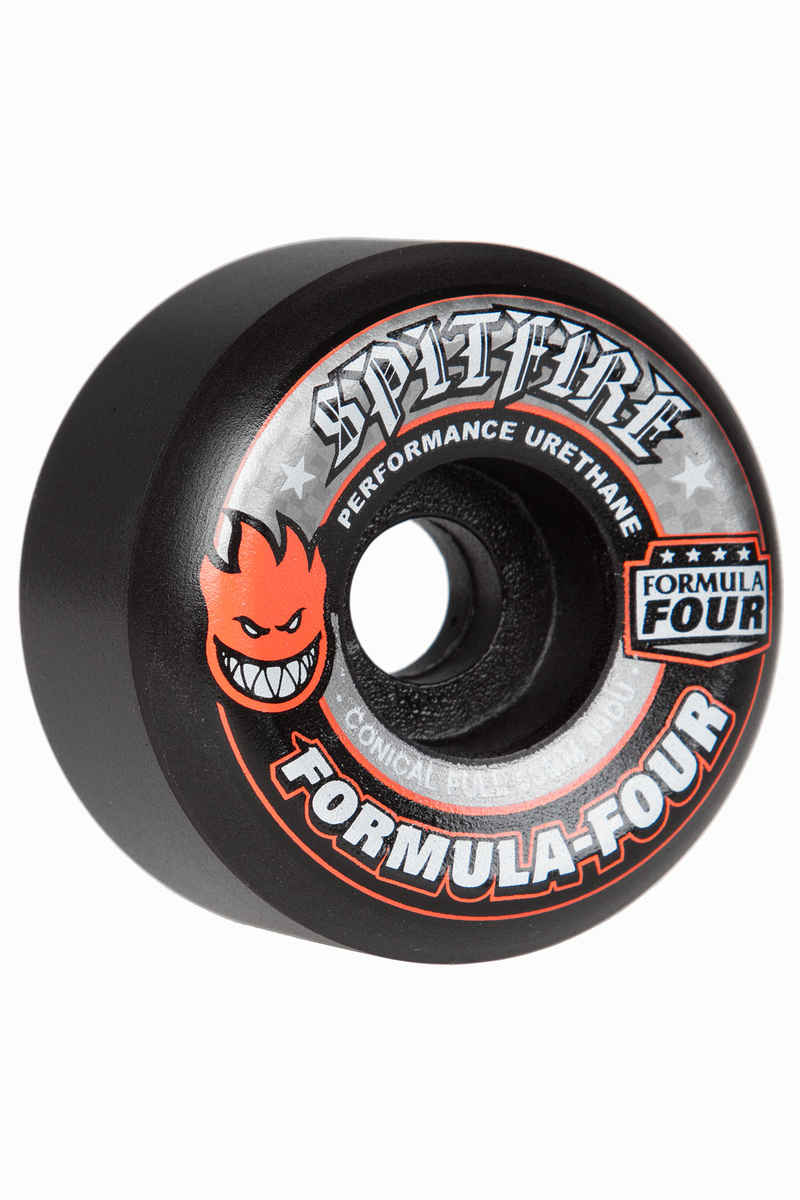 Spitfire Formula Four Conical Full Wiel (black) 53mm 99A 4 Pack