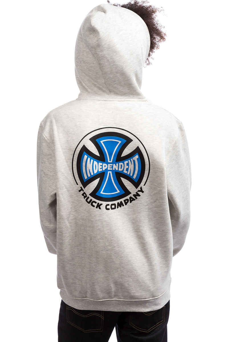 Independent 2 Colour Truck Company Zip-Sweatshirt avec capuchon (athletic heather)