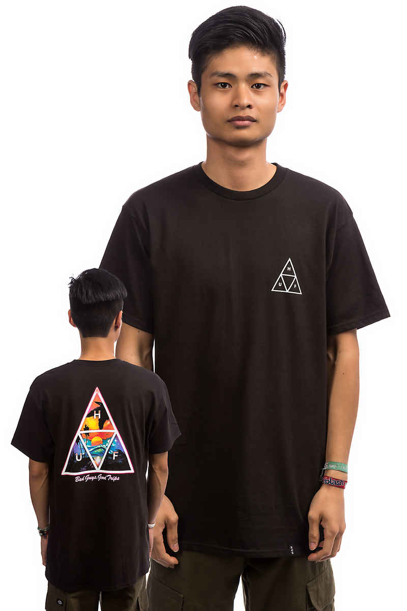 HUF Good Trips Triangle Camiseta (black)
