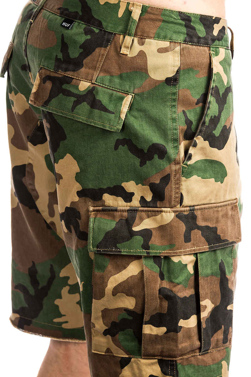 HUF Standard Issue Cargo Shorts (woodland camo)