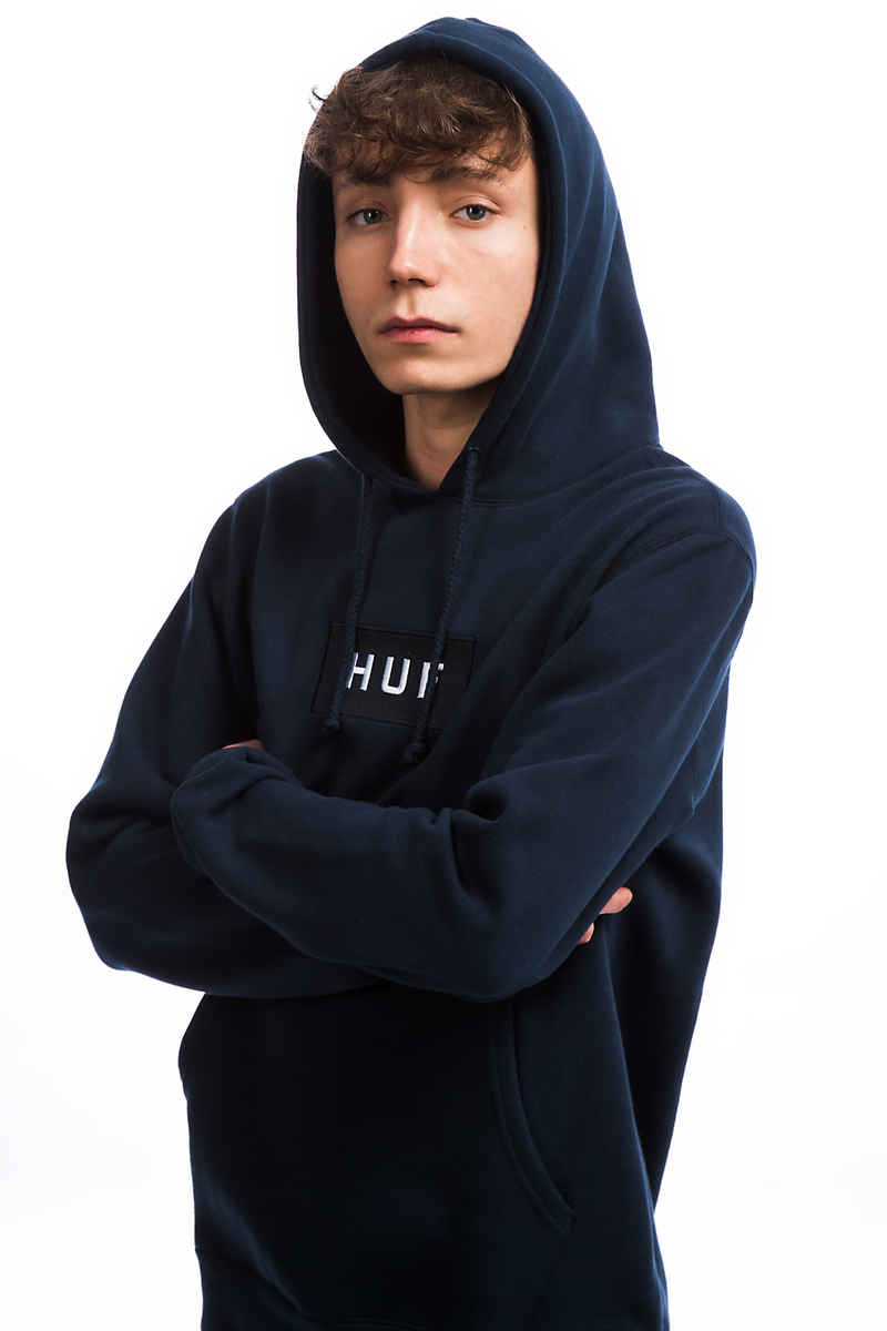 HUF Bar Logo Sudadera (navy)