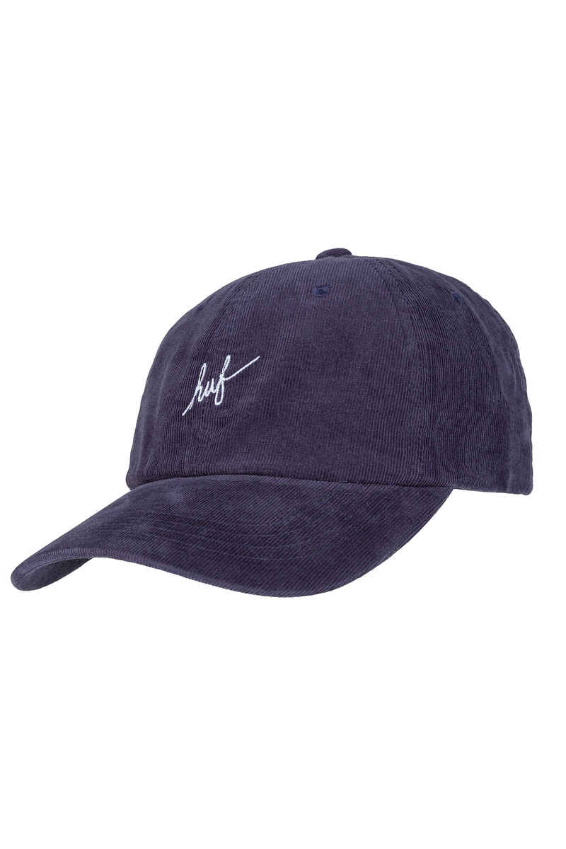 HUF Corduroy Script Curved Visor Casquette (midnight)