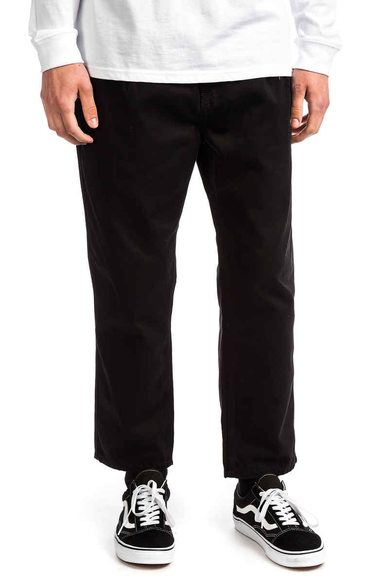 Carhartt WIP Abbott Millington Pantalones (black stoned wash)