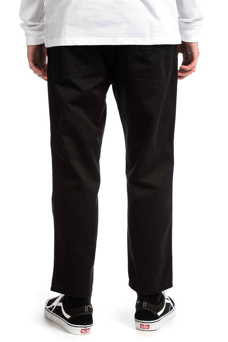 Carhartt WIP Abbott Millington Pantalones (black stoned wash)