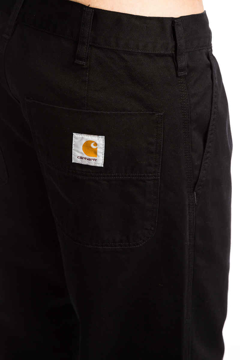 Carhartt WIP Abbott Millington Pantalones (black stoned wash)