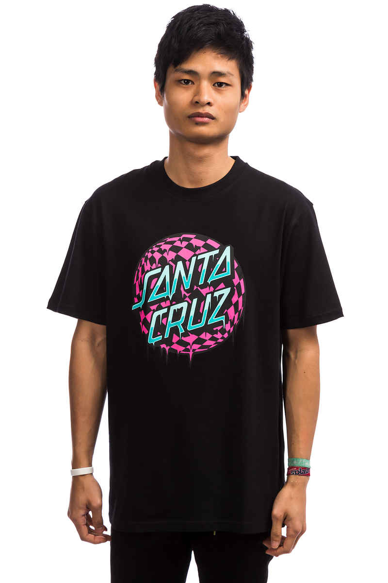 Santa Cruz Check Waste Dot T-Shirt (black)