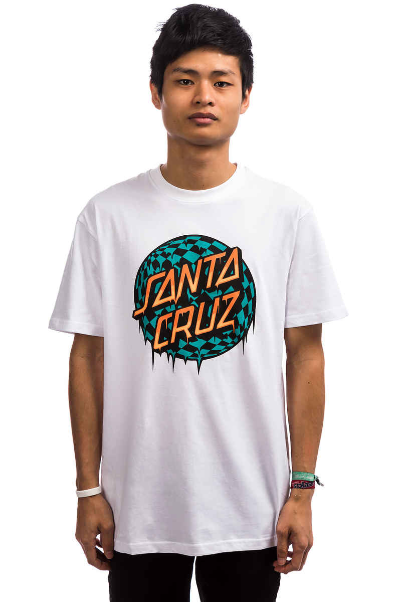 Santa Cruz Check Waste Dot T-Shirt (white)