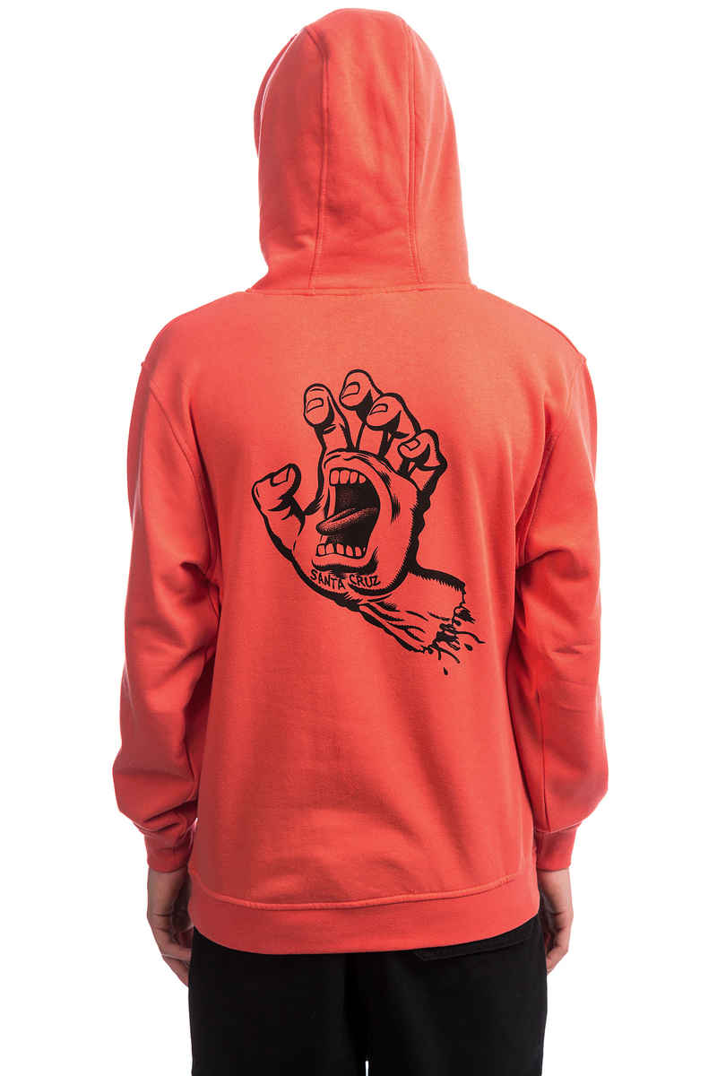 Santa Cruz Outline Hand Hoodie (coral)