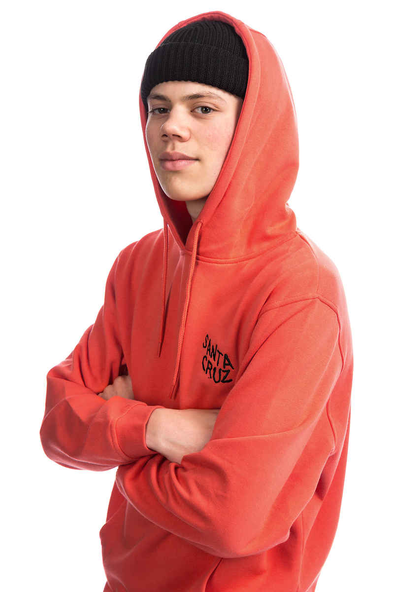 Santa Cruz Outline Hand Hoodie (coral)