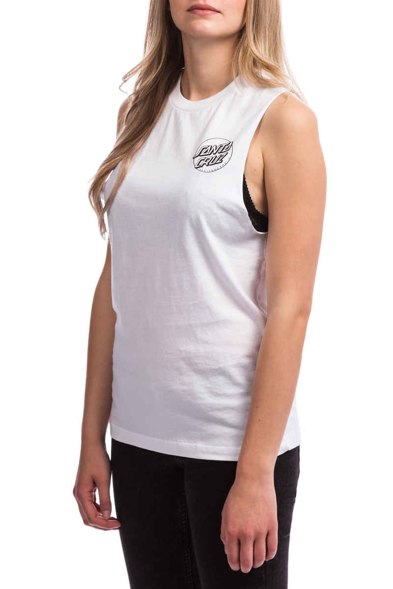 Santa Cruz Screaming Hand Outline Camiseta de tirantes women (white)