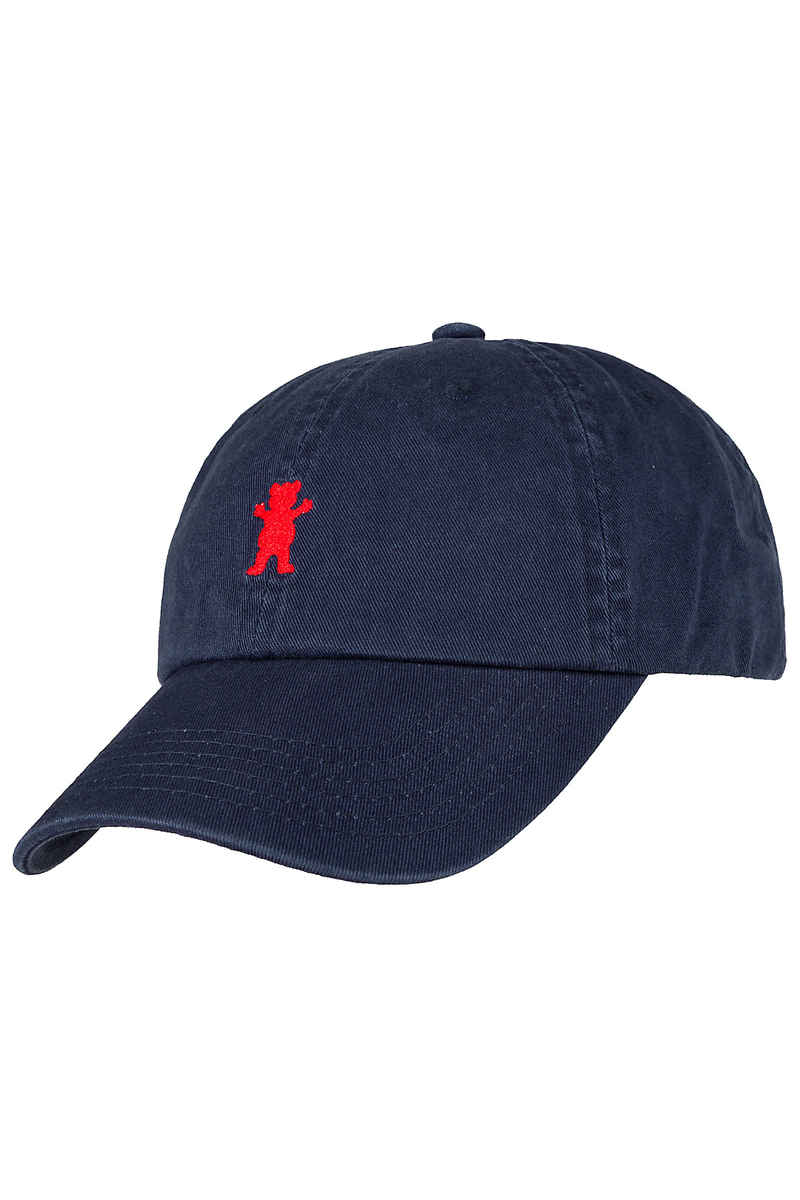 Grizzly OG Bear Logo Dad Cap (navy red)