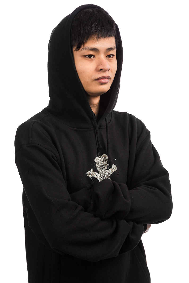 Grizzly Roll Up Bear Hoodie (black)
