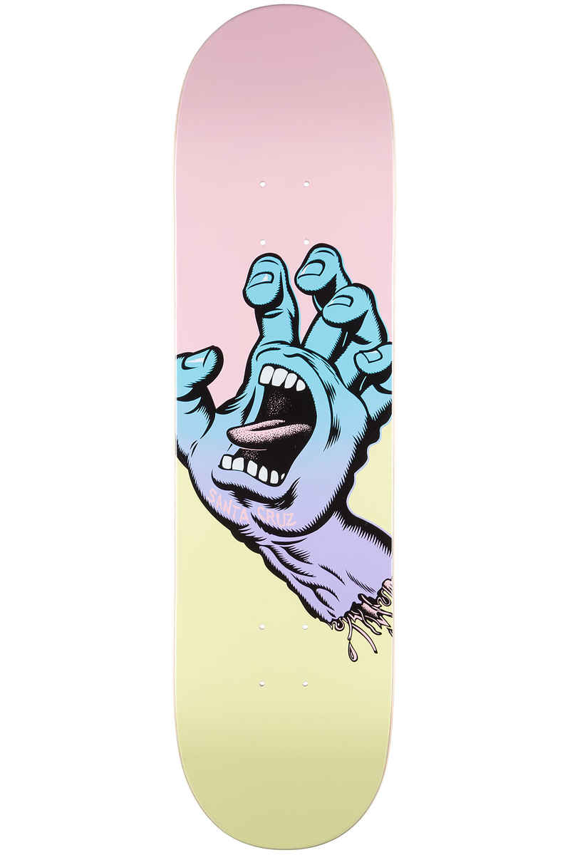 Santa Cruz Pastel Screaming Hand 8.25" Deck (multi)