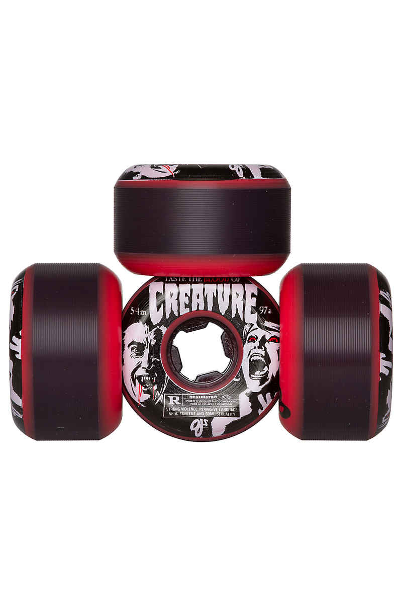 OJ Wheels x Creature Bloodsuckers Rollen (red) 54mm 97A 4er Pack