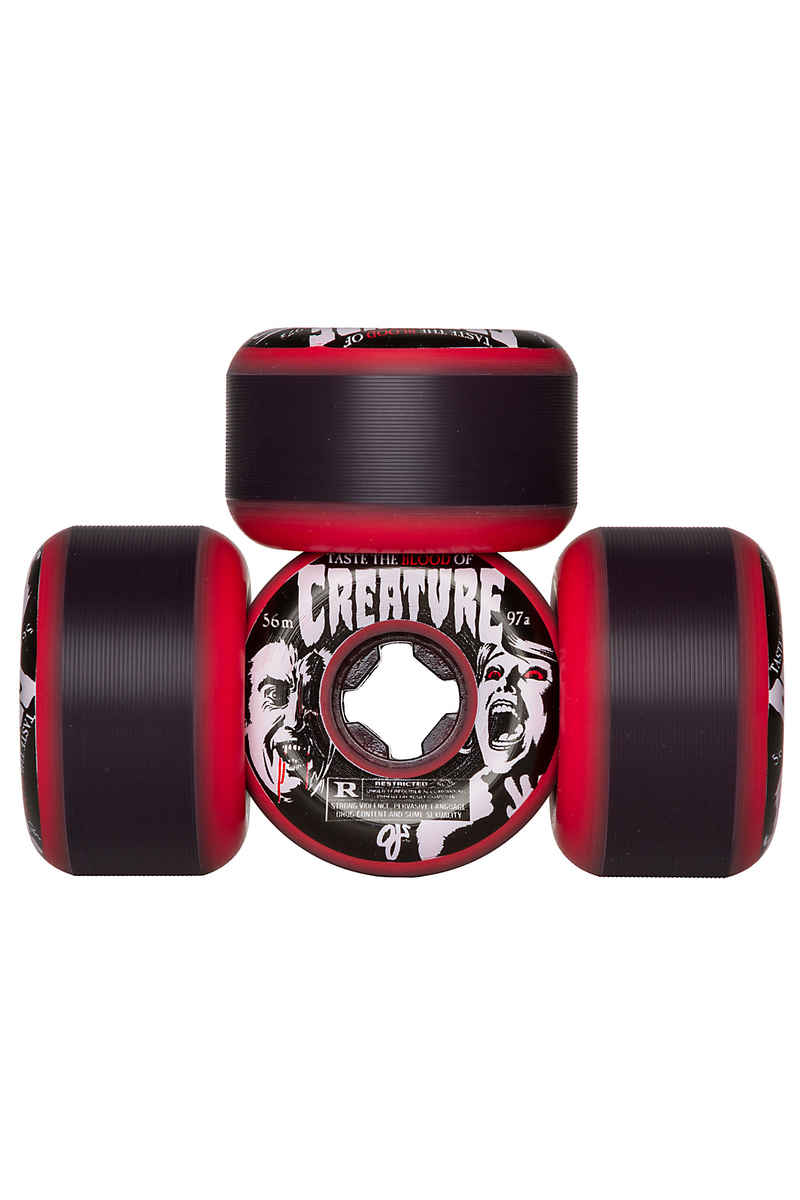 OJ Wheels x Creature Bloodsuckers Rollen (red) 56mm 97A 4er Pack