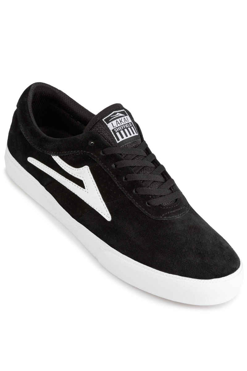 Lakai Griffin Suede Shoes (black white 2)