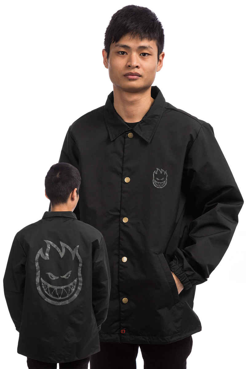 Spitfire Bighead Double Coach Jacket (black grey)