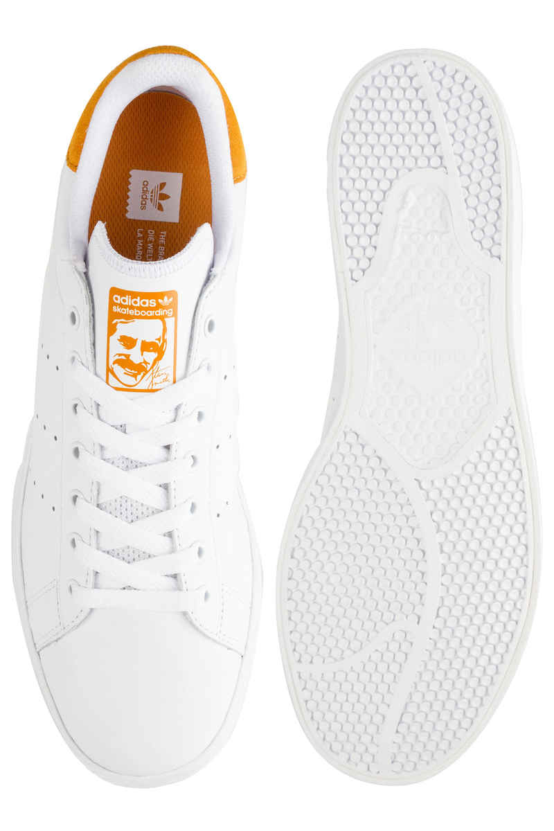 adidas Skateboarding Stan Smith Vulc Shoes (white white yellow)