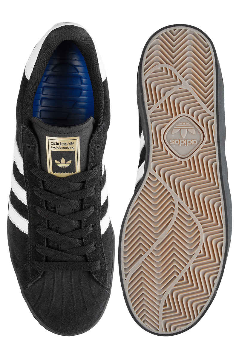 adidas Skateboarding Superstar Vulc ADV Schoen (core black white gold)