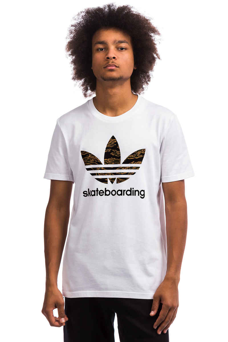 adidas Clima 3.0 T-Shirt (white camo print collegiate oran)