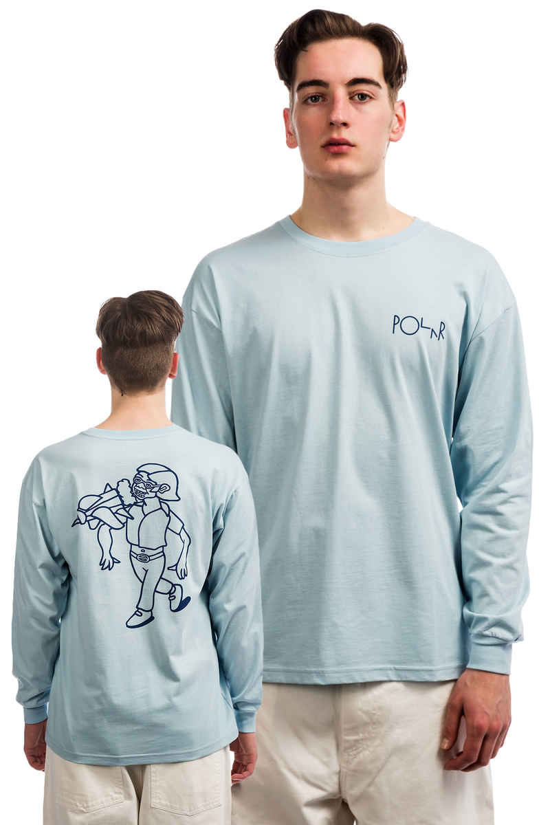 Polar Skateboards Rocket Man Longsleeve (light blue)