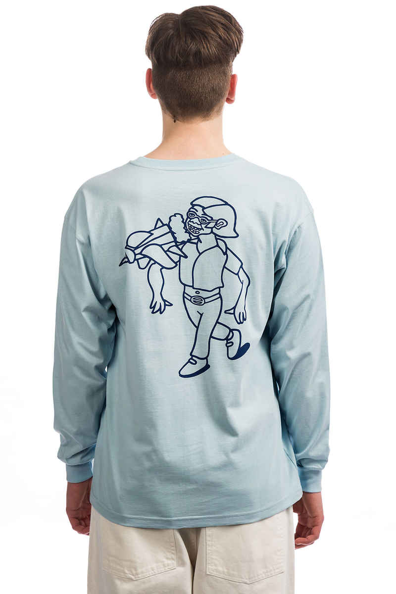 Polar Skateboards Rocket Man Longsleeve (light blue)